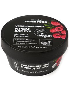 café mimi Крем для рук SUPER FOOD Увлажняющий Малина&Розмарин 50мл