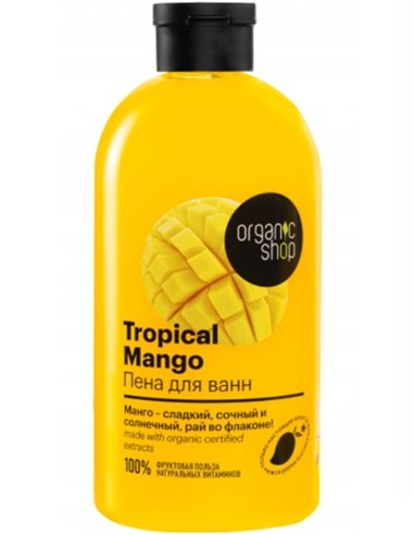 Organic Shop HOME MADE Пена для ванн Tropical Mango 500мл