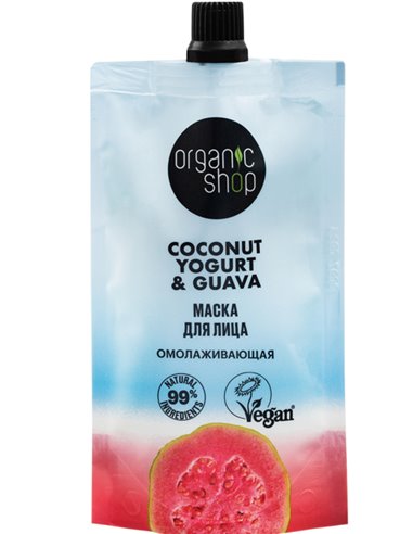 Organic shop Face mask Coconut yogurt & Guava Rejuvenating 50ml