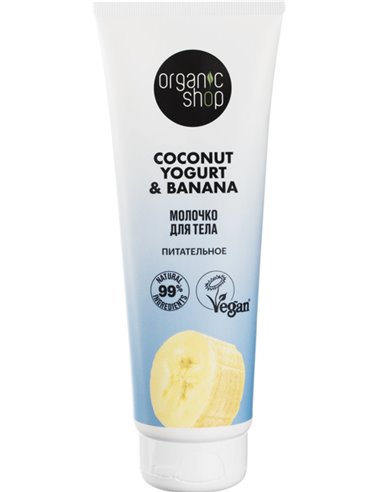 Organic shop Body milk Coconut yogurt & Banana Nourishing 200ml