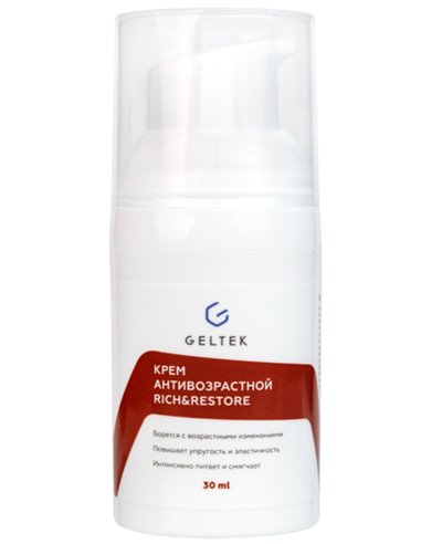 Geltek Rich&Restore anti-aging cream 30ml