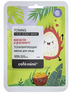 café mimi Тканевая маска для лица Тонизирующая 21г