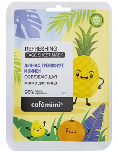 cafe mimi Facial Sheet Mask Refreshing 21g