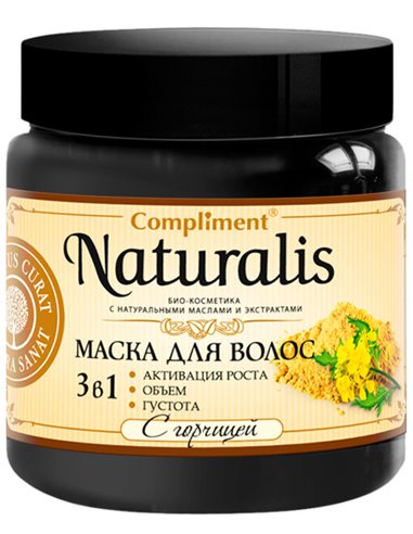 Compliment Naturalis Маска для волос 3в1 с горчицей 500мл