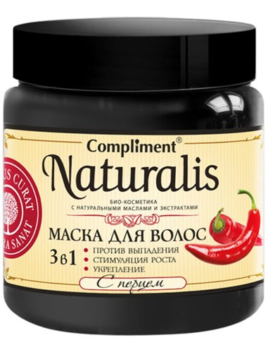 Compliment Naturalis Маска для волос 3в1 с перцем 500мл