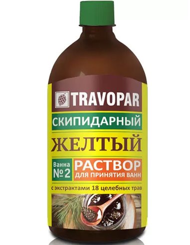 Travopar Yellow turpentine solution with extracts of 18 herbs 1000ml
