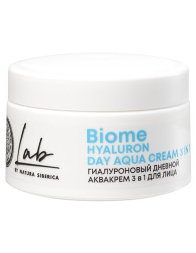 Natura Siberica LAB Biome Hyaluronic Face Day Aqua Cream Hyaluron 3in1 50ml