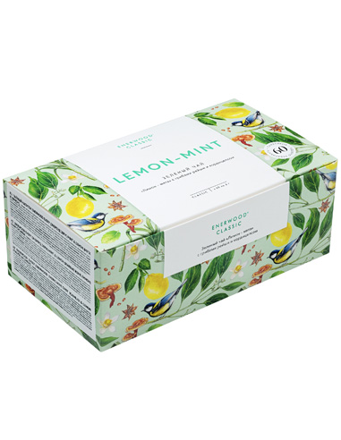 NL Fashion, Enerwood Green Tea with Lemon, Mint, Reishi and Cordyceps Mushrooms 60 x 2g