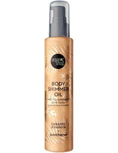 Organic Shop Shimmers Масло-шиммер для тела Карамель и Папайя 100мл