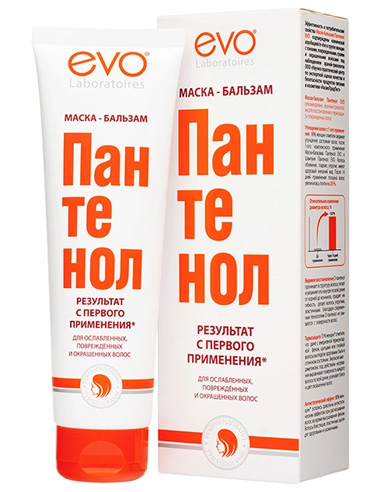 EVO Laboratoires Маска-бальзам Пантенол для ослабленных, поврежденных, окрашенных и сухих волос 150мл