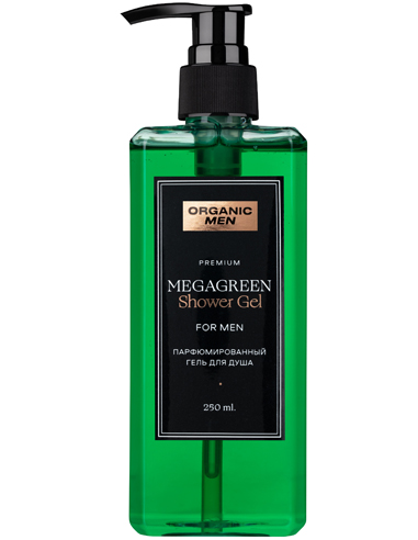 Organic Men Perfumed shower gel MegaGreen 250ml / 8.45oz