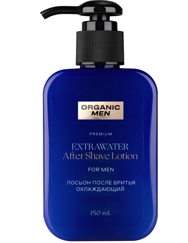 Organic Men Cooling aftershave lotion ExtraWater 250ml / 8.45oz