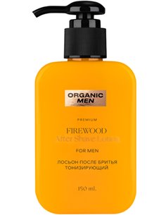 Organic Men Toning aftershave lotion FireWood 150ml / 5.07oz