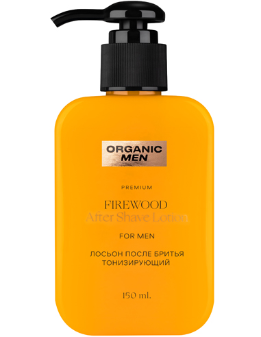 Organic Men Toning aftershave lotion FireWood 150ml / 5.07oz