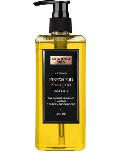 Organic Men Perfumed shampoo for all hair types FireWood 250ml / 8.45oz