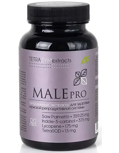 TETRA ZYM EXTRACTS Complex of extracts MALEpro for the male reproductive system 120 capsules