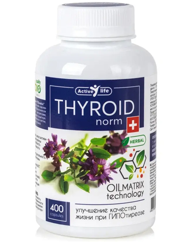 THYROIDnorm Oil matrix technology (improved quality of life in hypothyroidism) 400 capsules