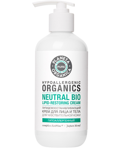 Planeta Organica PURE Lipid-restoring face and body cream 400ml / 13.52oz