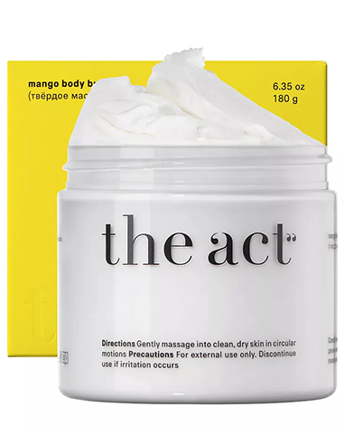 The Act Body cream soufflé with natural Mango butter 180g / 6.34oz