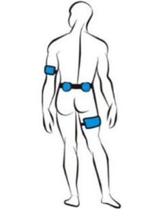 Set of fixing cuffs for arms, legs and belt (multifunctional) for Vitafon