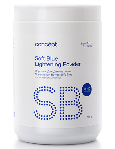 Concept Soft Blue lightening powder pure white 500ml / 16.90oz