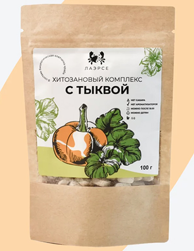 Green Voice Chitosan complex with pumpkin 100g / 0.22lb