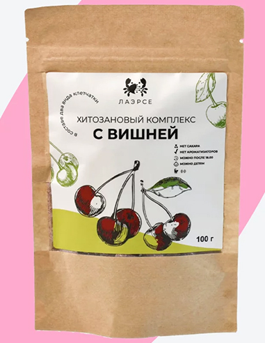 Green Voice Chitosan complex with cherry 100g / 0.22lb