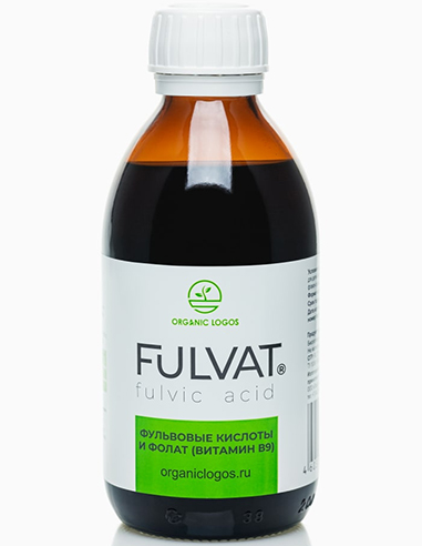 ORGANIC LOGOS FULVAT Fulvic acid and folate (vitamin B9) 200ml
