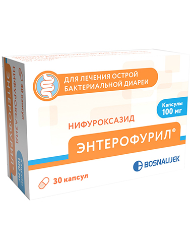 Enterofuryl 100 mg 30 capsules