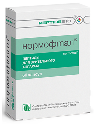 Normophthal (normoftal) peptides for eyes 60 capsules