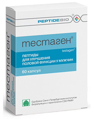 PeptideBio Тестаген пептиды для мужчин 60 капсул