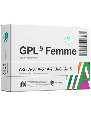 الببتيدات GPL® Femme: واقي للشيخوخة الأنثوي المركب 30 كبسولة