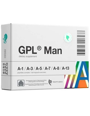 Peptides GPL® Man: Complex male geroprotector 30 capsules