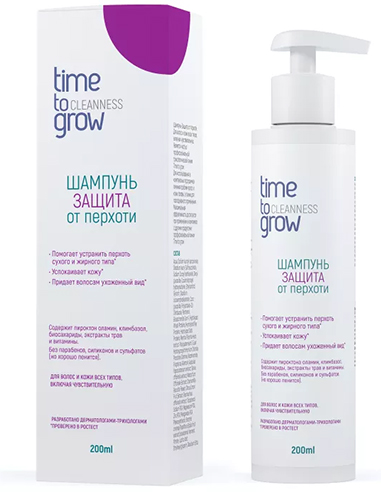 TIME TO GROW Anti-Dandruff Shampoo 200ml / 6.76oz