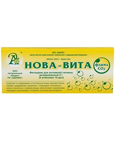 Свечи Нова-Вита флюид СО2 с прополисом и алоэ от женских заболеваний 10шт