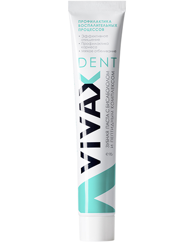 VIVAX Dent Toothpaste with active peptide complex and Bisabolol 95g