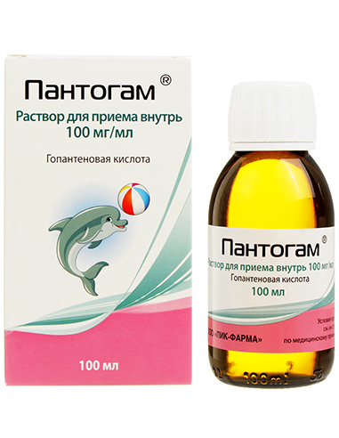 Pantogam (hopantenic acid, calcium hopantenate) 100 mg/ml 100ml / 3.38oz