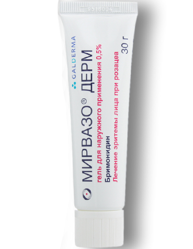 Mirvaso Derm Gel 0.5% (Brimonidine tartrate) 30g / 1.05oz