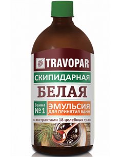 Travopar White turpentine solution with extracts of 18 herbs 1000ml / 33.81oz