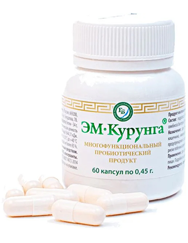 EM-Kurunga Colostrum Peptides Probiotic Product 60 capsules x 0.45g