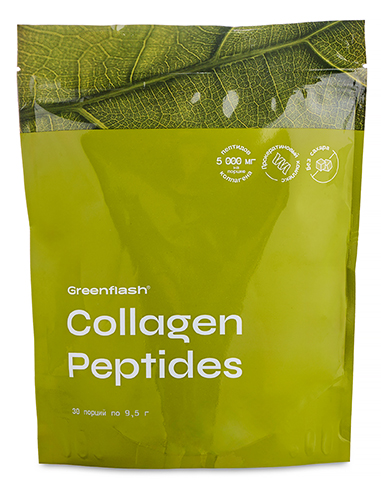 NL Greenflash Collagen Peptides со вкусом зелёного чая 30 x 9,5 г