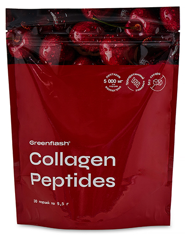 NL Greenflash Collagen Peptides со вкусом вишни 30 x 9,5 г