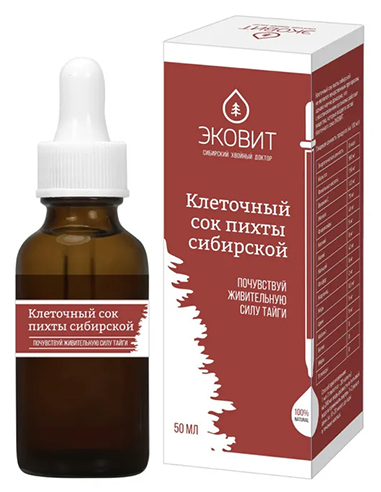 Ecovit Cellular juice of Siberian fir 50ml