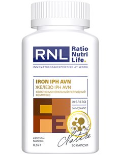 RNL Железо 36мг с пептидом сосудов IPH AVN 30 капсул