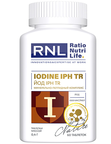 RNL Iodine 1000mcg with IPH TR peptide 60 tablets
