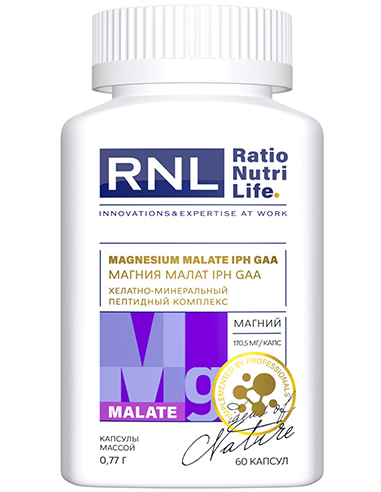 RNL Магния малат 170,5 мг с пептидом IPH GAA 60 капсул