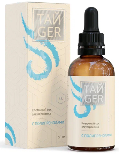 TAIGER Eleutherococcus Cellular Juice with Polyprenols 50ml