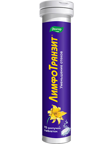 Evalar LymphoTransit 15 effervescent tablets