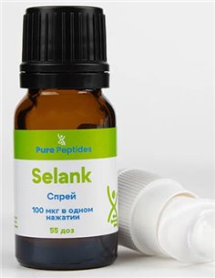 Pure Peptides Selank 100mcg in one press (spray)