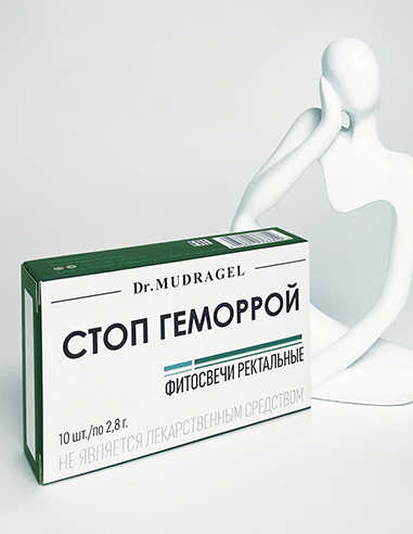 Dr.MUDRAGEL Phytosuppositories for hemorrhoids 10pcs